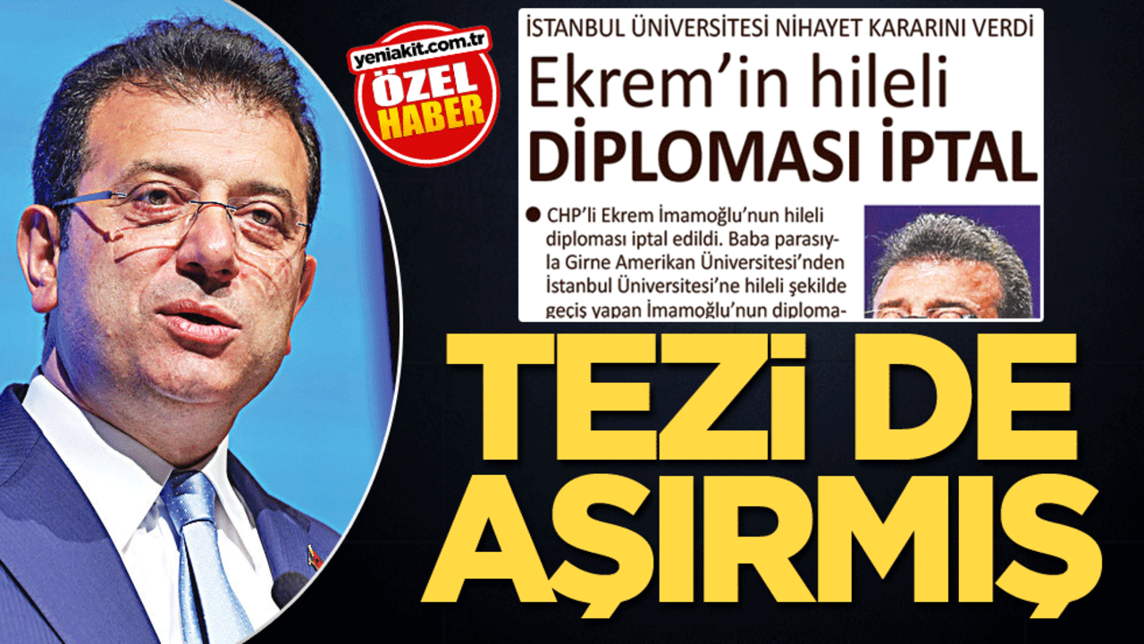 Tezi de aşırmış