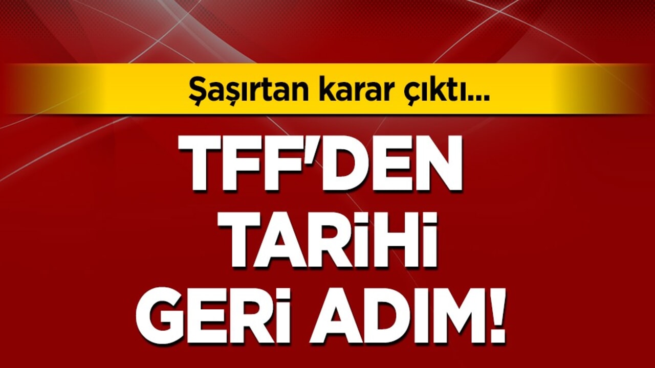 TFF'den geri adım! Harcama limiti açıklaması