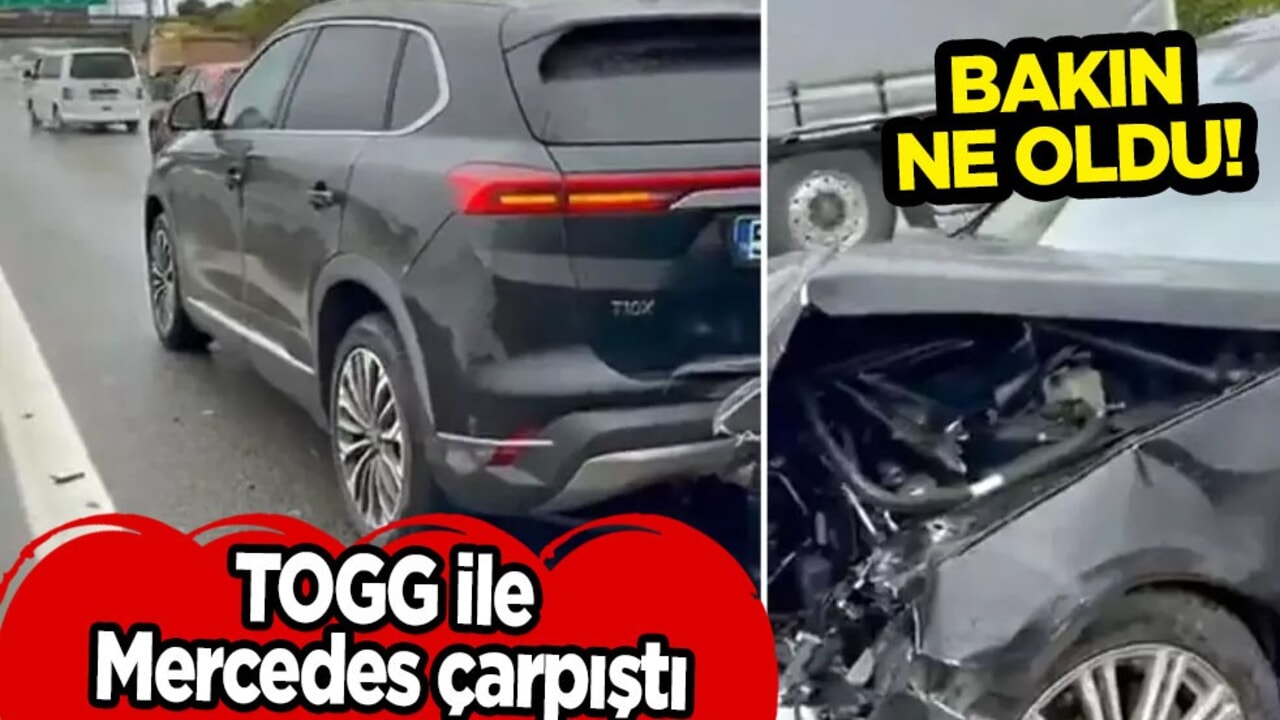 TOGG ile Mercedes çarpıştı, her gören aynı yorumu yaptı! En çok konuşulan fotoğraflar