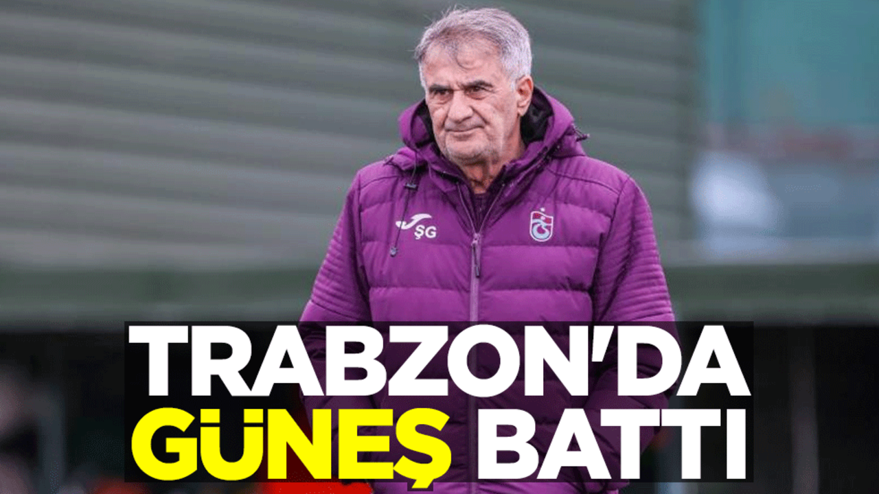 Trabzonspor açıkladı! Şenol Güneş ile yollar ayrıldı
