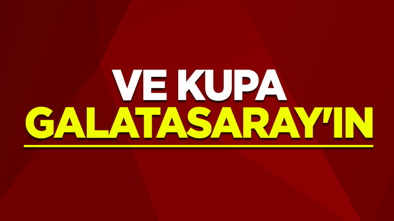 Trabzonspor'u 3-0 yenen Galatasaray, Ziraat Türkiye Kupası'nın sahibi oldu