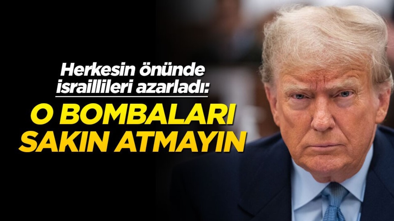 Trump herkesin önünde İsraillileri azarladı: Bombaları sakın atma