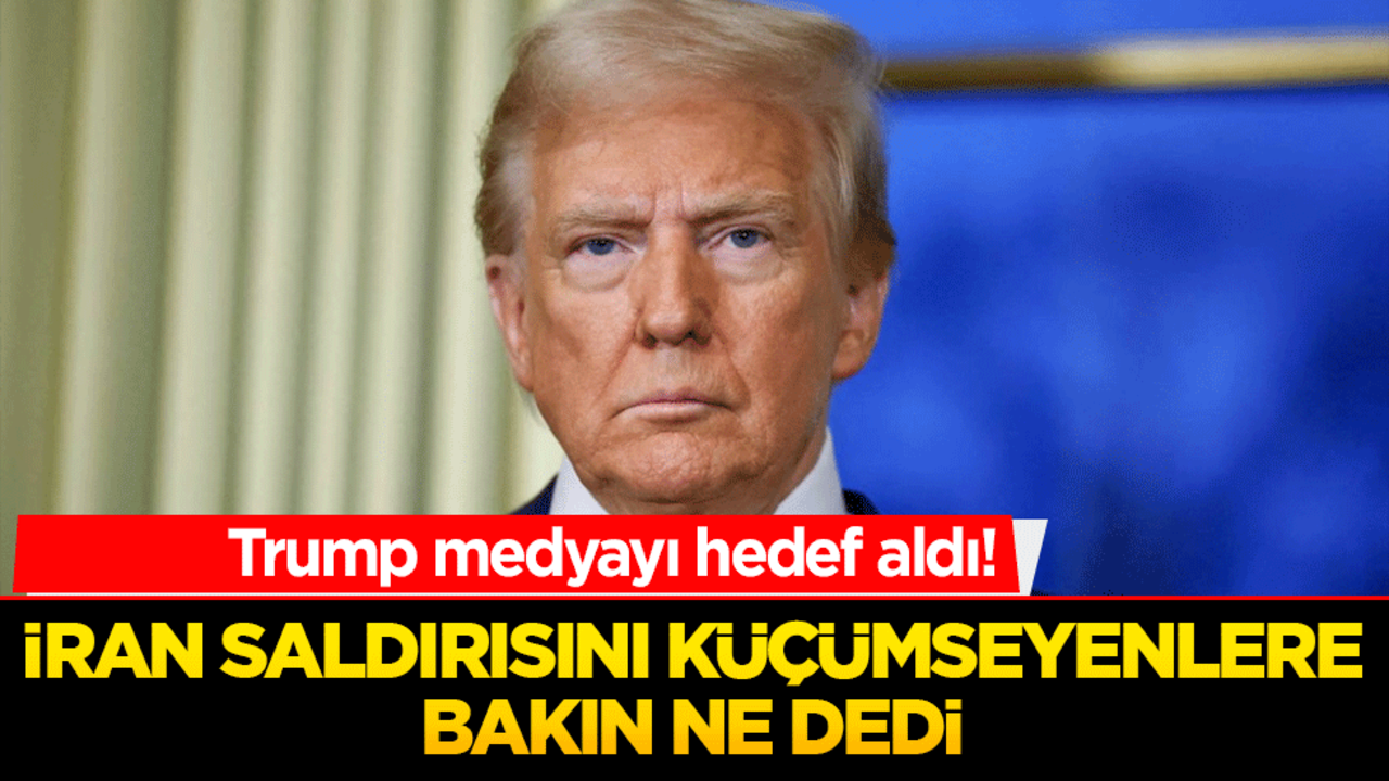 Trump medyayı hedef aldı! İran saldırısını küçümseyenler ordu mensuplarından özür dilesin