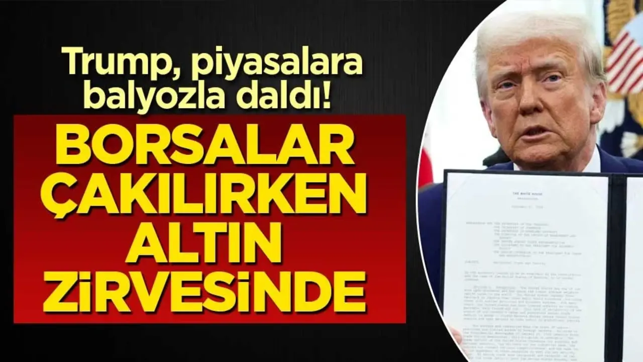 Trump, piyasalara balyozla daldı! Borsalar çakılırken altın zirvesinde