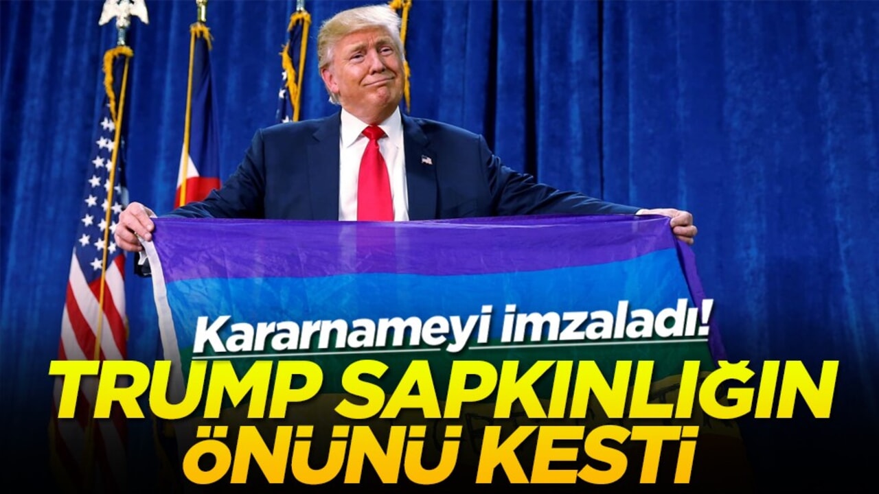 Kararnameyi imzaladı! Trump sapkınlığın önünü kesti