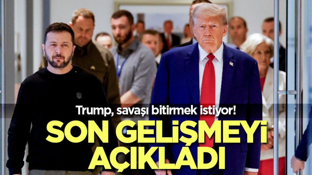 Trump, savaşı bitirmek istiyor! Zelenskiy'nin hazır olduğunu söyledi