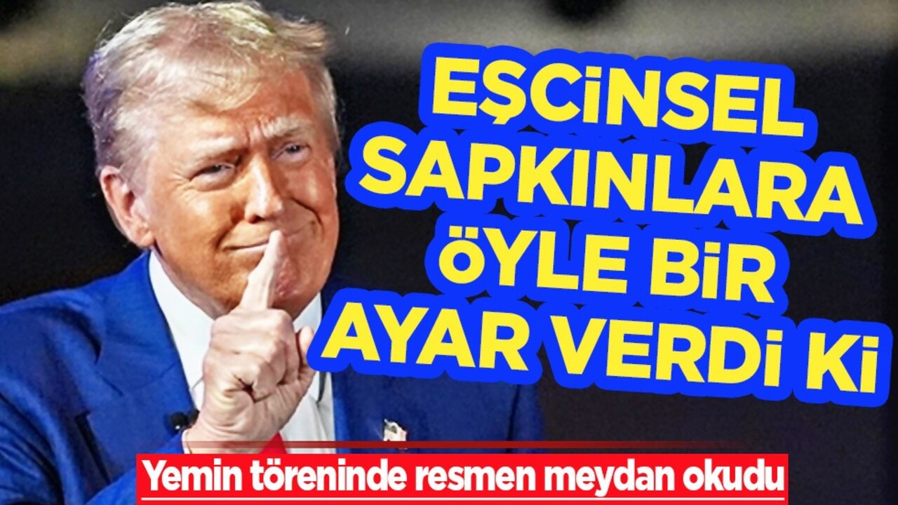 Trump yemin töreninde: 'Eşcinsellik diye bir şey yoktur, kadın ve erkek vardır' yorumu!