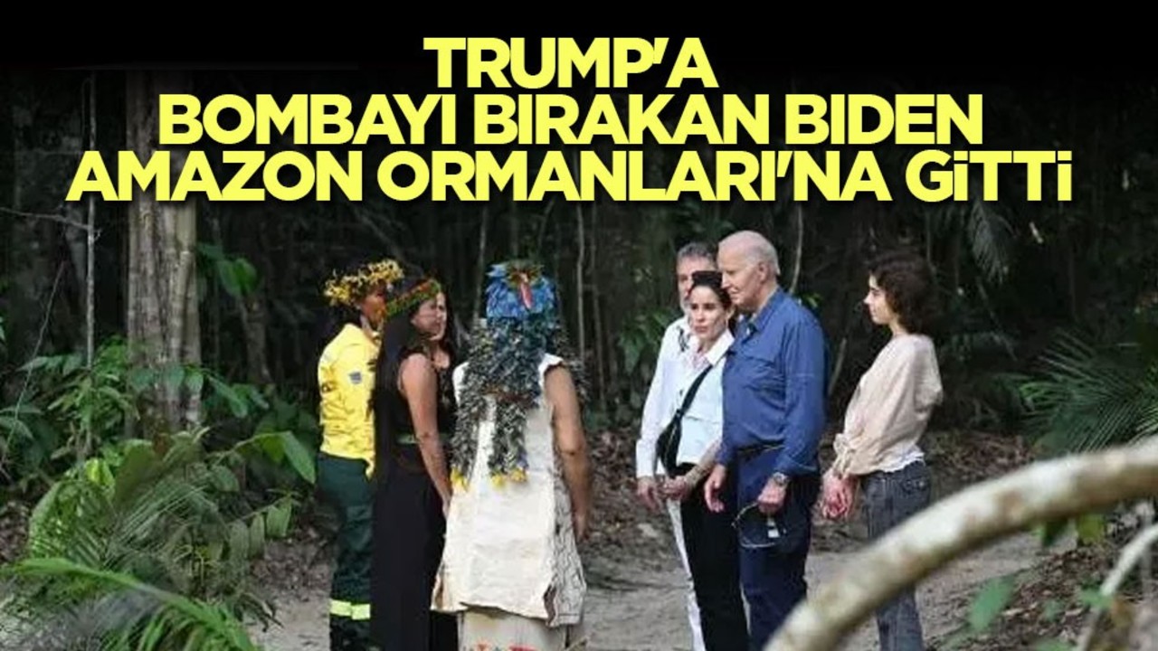 Trump'a bombayı bırakan Biden, Amazon Ormanları'na gitti