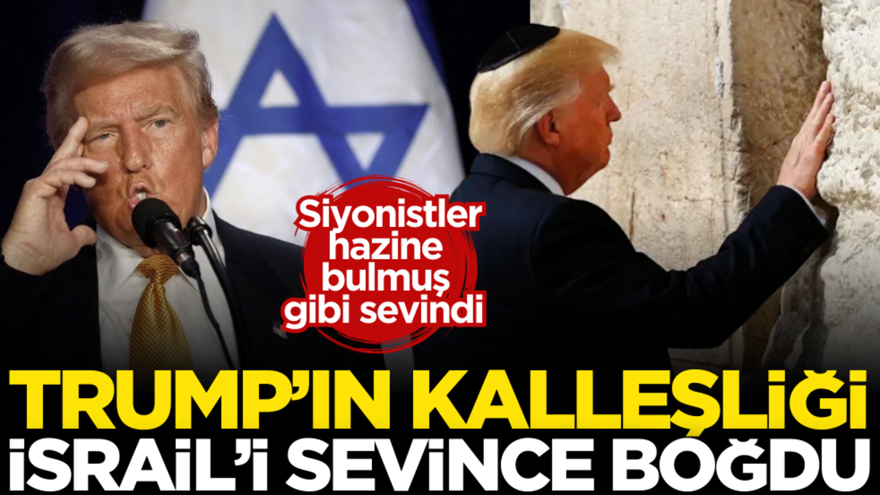 Trump’ın Filistin kalleşliği siyonistleri sevince boğdu!