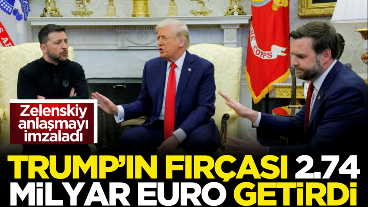 Trump’ın fırçası 2,74 milyar euro getirdi! Zelenskiy anlaşmayı imzaladı