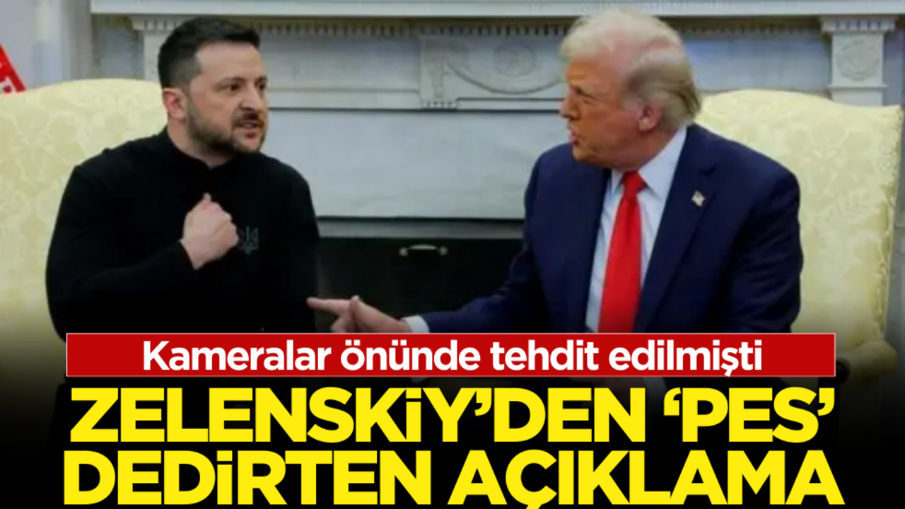 Trump’ın tehdit ettiği Zelenskiy sessizliğini toplantı sonrası bozdu! ‘Pes’ dedirten açıklama