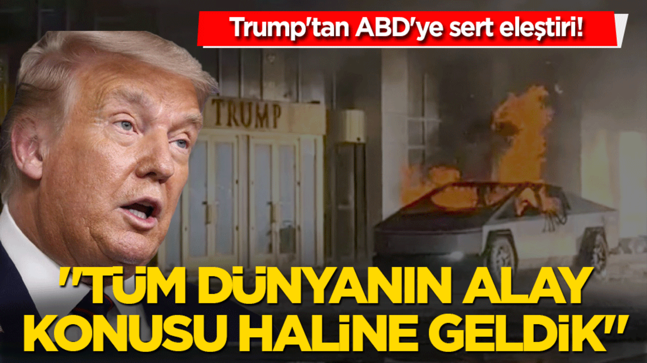 Trump'tan ABD'ye sert eleştiri! "Tüm dünyanın alay konusu haline geldik"