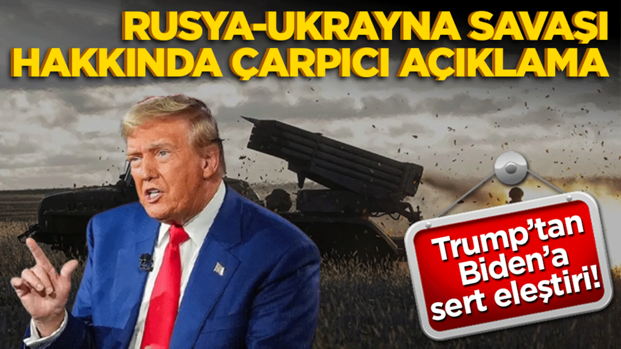 Trump’tan Biden’a sert eleştiri! Rusya-Ukrayna savaşı hakkında çarpıcı açıklama