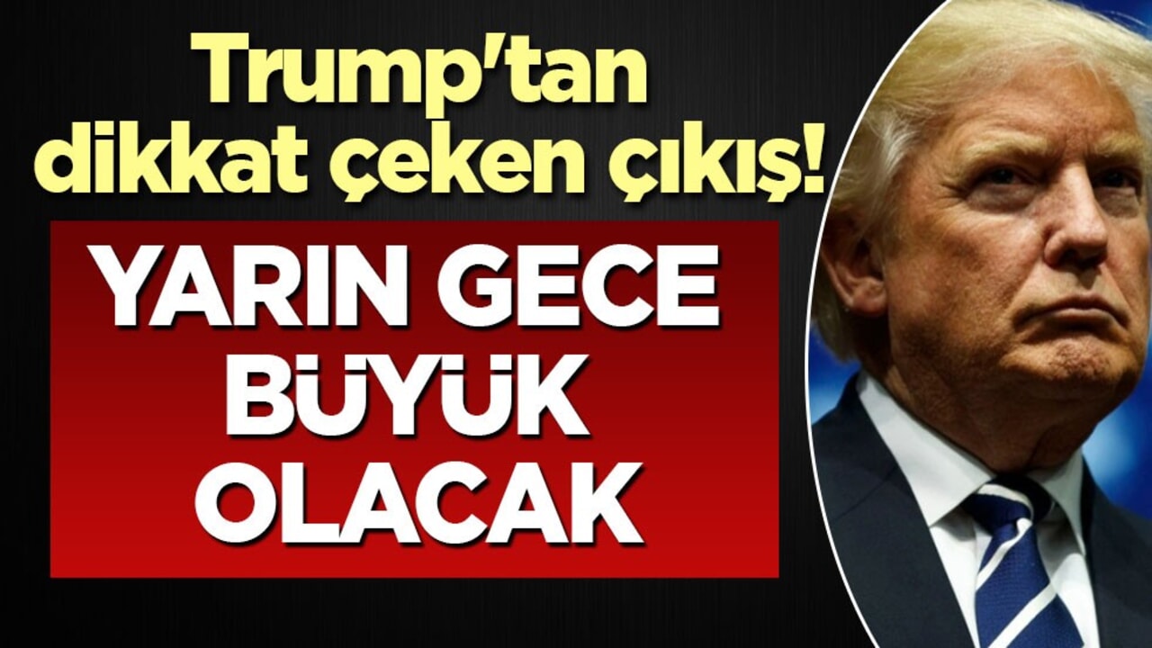 Trump'tan dikkat çeken şifreli paylaşım: Yarın gece büyük olacak! Her şeyi anlatacağım