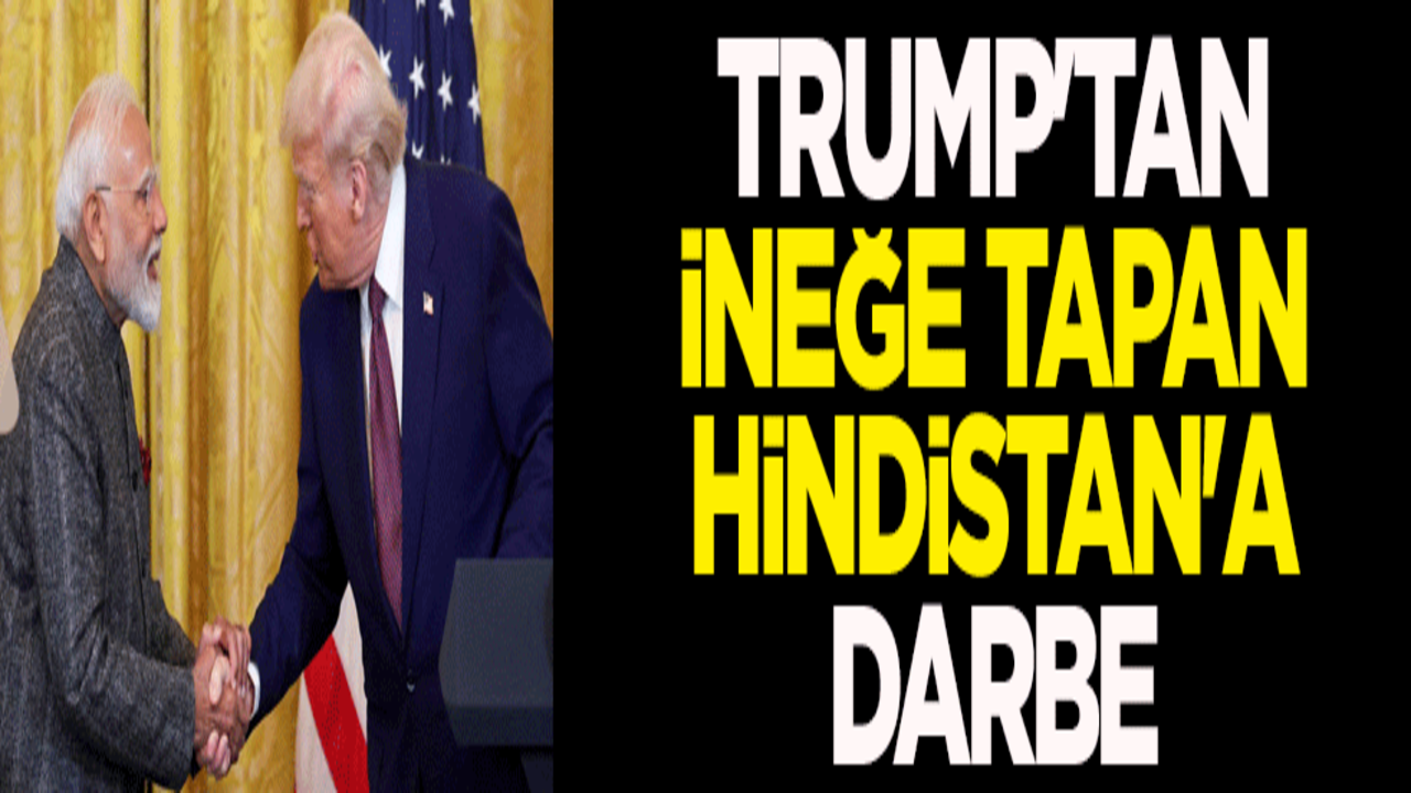Trump'tan ineğe tapan Hindistan'a darbe