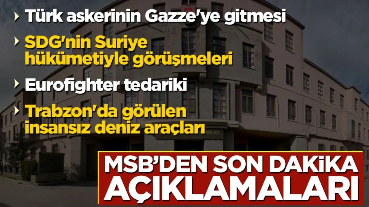 TSK Gazze'ye gidiyor mu? MSB'den flaş açıklama!