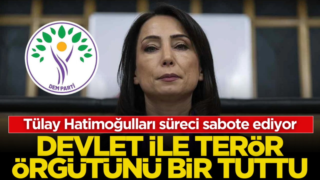 Tülay Hatimoğulları süreci sabote ediyor: Devlet ile terör örgütünü bir tuttu