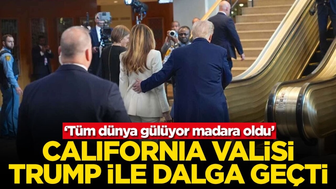 ‘Tüm dünya gülüyor madara oldu’ California valisi Trump ile dalga geçti