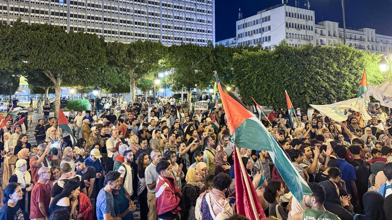 Tunus'ta Küresel Sumud Filosu'na yönelik saldırılar protesto edildi