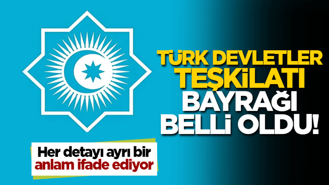 Türk Devletler Teşkilatı bayrağı belli oldu! Her detayı ayrı bir anlam ifade ediyor