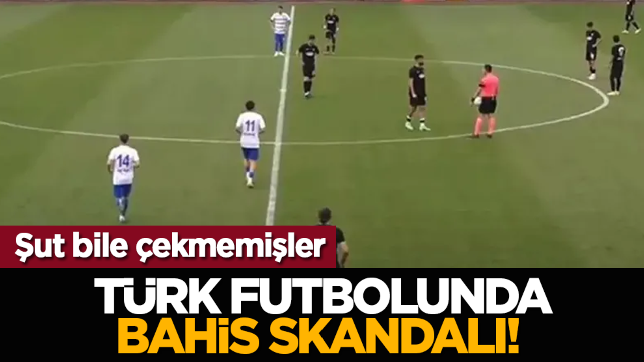 Türk futbolunda bahis skandalı! Şut bile çekmemişler