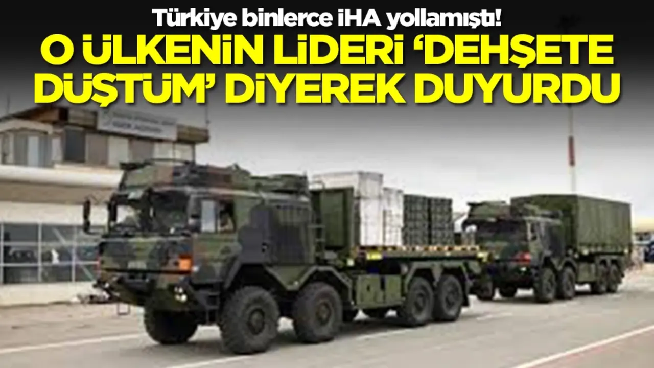 Türkiye binlerce İHA yollamıştı! O ülkenin lideri 'dehşete düştüm' diyerek duyurdu