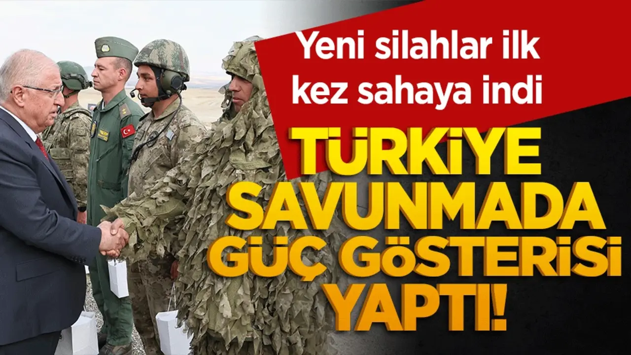 Türkiye savunmada güç gösterisi yaptı! Yeni silahlar ilk kez sahaya indi