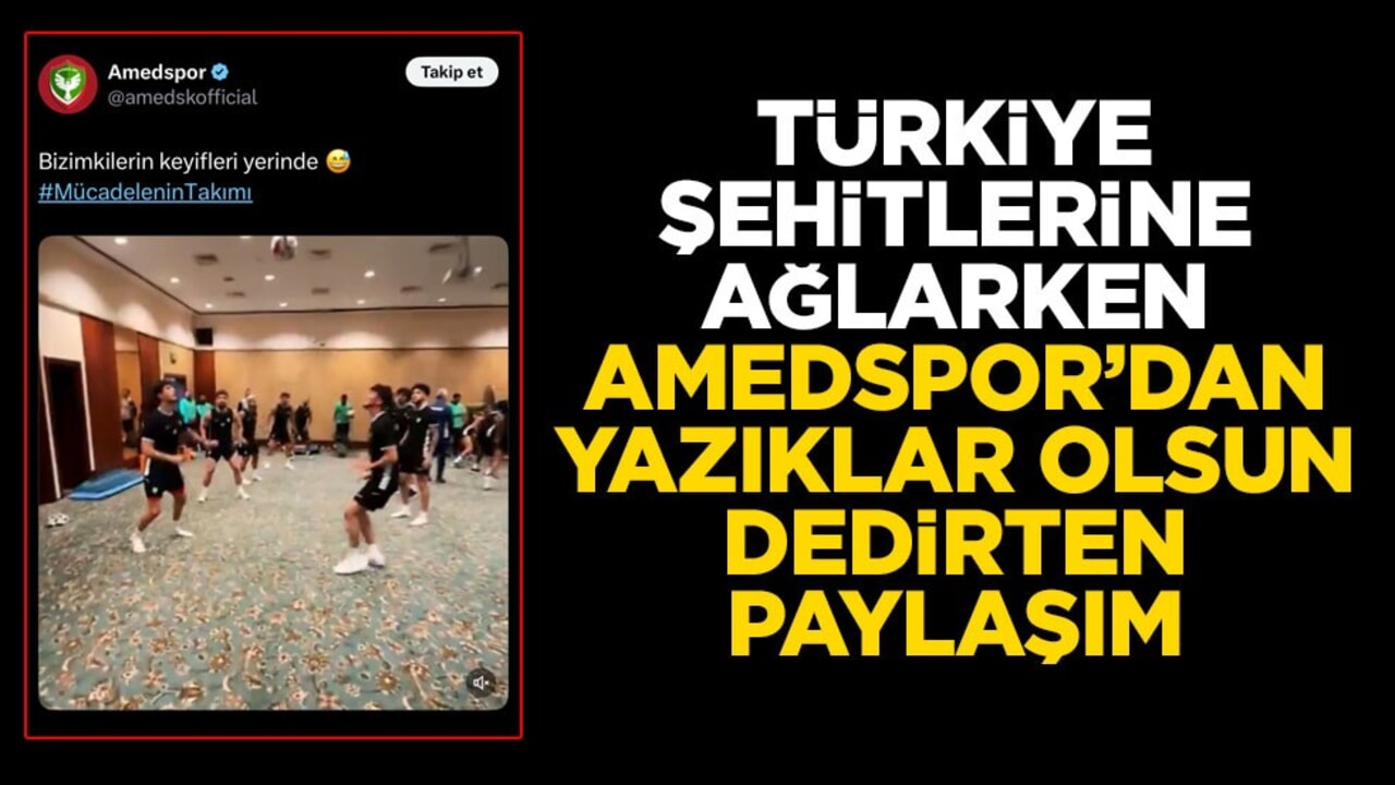 Türkiye şehitlerine ağlarken Amedspor’dan skandal paylaşım!