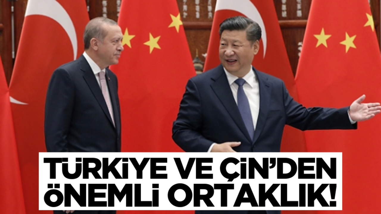 Türkiye ve Çin’den önemli ortaklık!