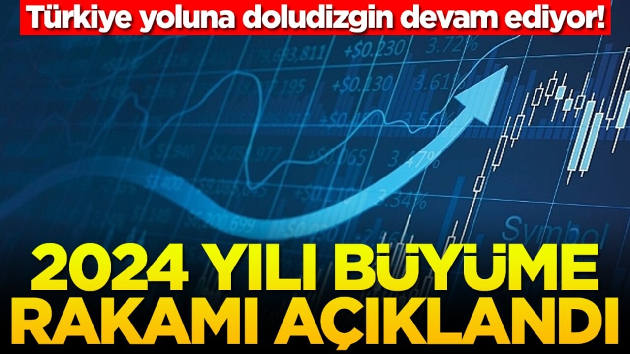 Türkiye yoluna doludizgin devam ediyor! 2024 yılı büyüme rakamı açıklandı