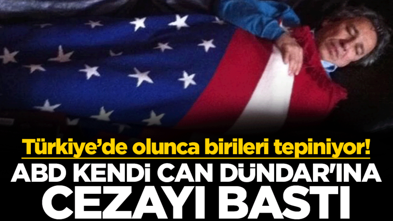 Türkiye’de olunca birileri tepiniyor! ABD kendi Can Dündar'ına cezayı bastı