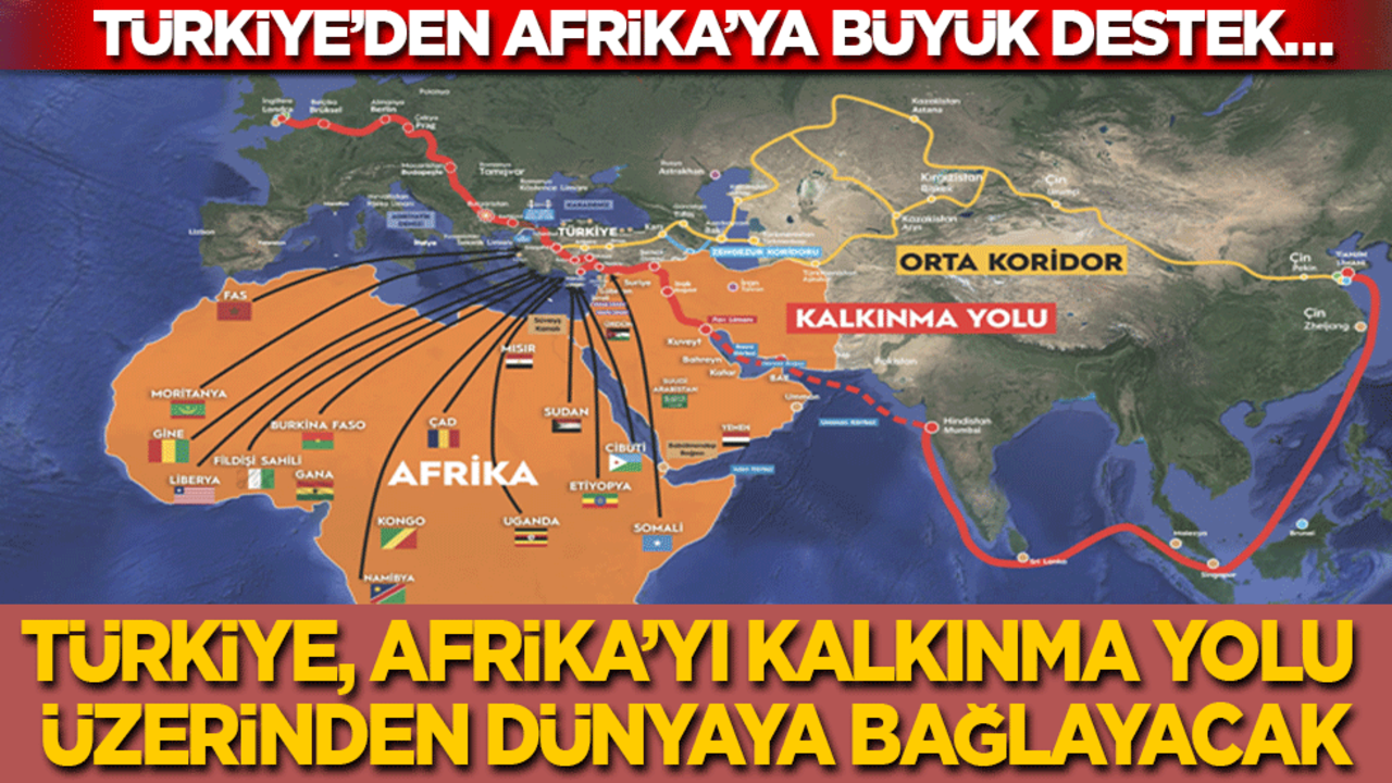 Türkiye’den Afrika’ya büyük destek…Türkiye, Afrika’yı Kalkınma Yolu üzerinden dünyaya bağlayacak