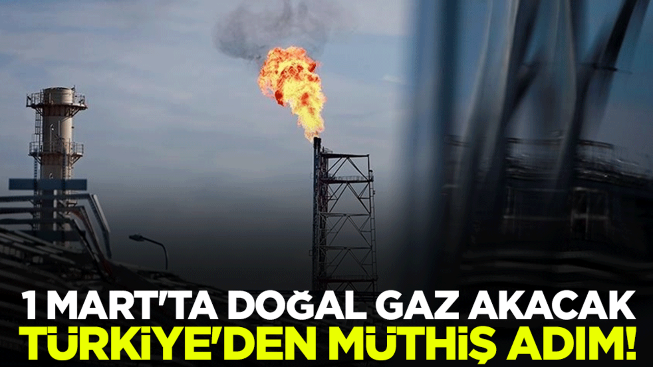 Türkiye'den müthiş adım! 1 Mart'ta doğal gaz akacak