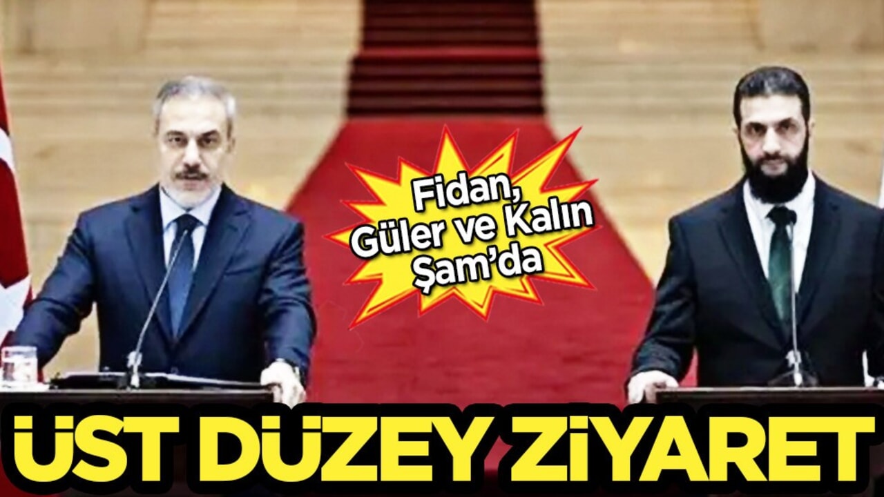 Türkiye'den Suriye'ye üst düzey ziyaret! Bakan Fidan ve MİT Başkanı Şam'a gitti! Suriye'deler