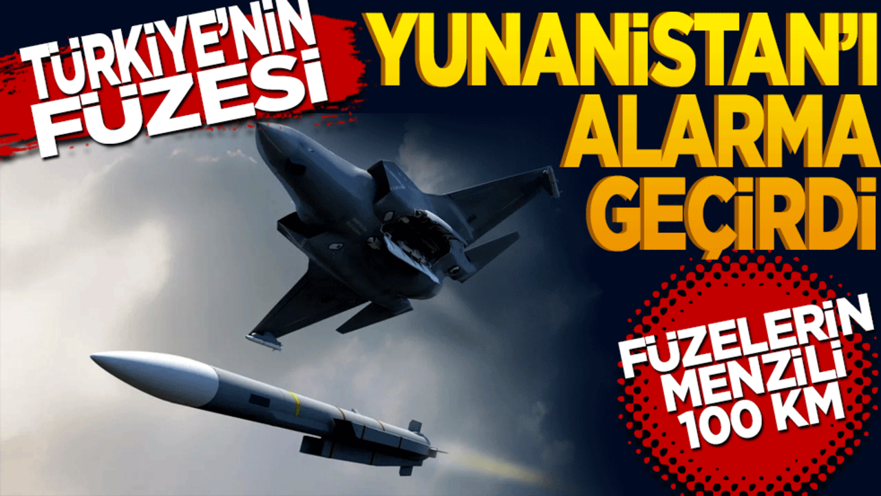 Türkiye'nin füzesi Yunanistan’ı alarma geçirdi! Meteor füzeleri menzili 100 km