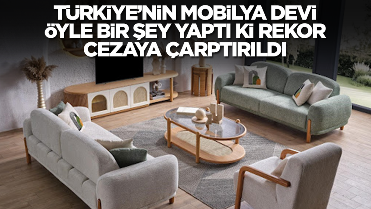 Türkiye'nin mobilya devi öyle bir şey yaptı ki rekor cezaya çarptırıldı