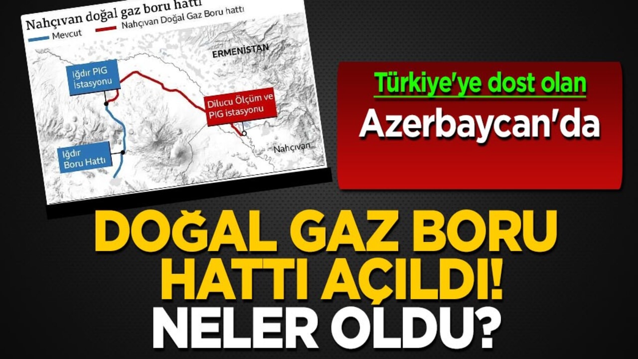 Türkiye'ye dost olan Azerbaycan'da doğalgaz boru hattı açıldı, kamuoyuna tanıtıldı!
