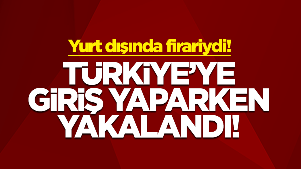 Türkiye’ye giriş yaparken yakalandı! Sarallar Çetesi'ne operasyon