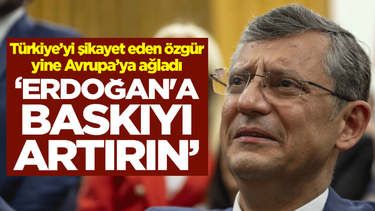 Türkiye'yi şikayet eden Özgür Özel yine Avrupa’ya ağladı "Erdoğan'a baskıyı artırın"