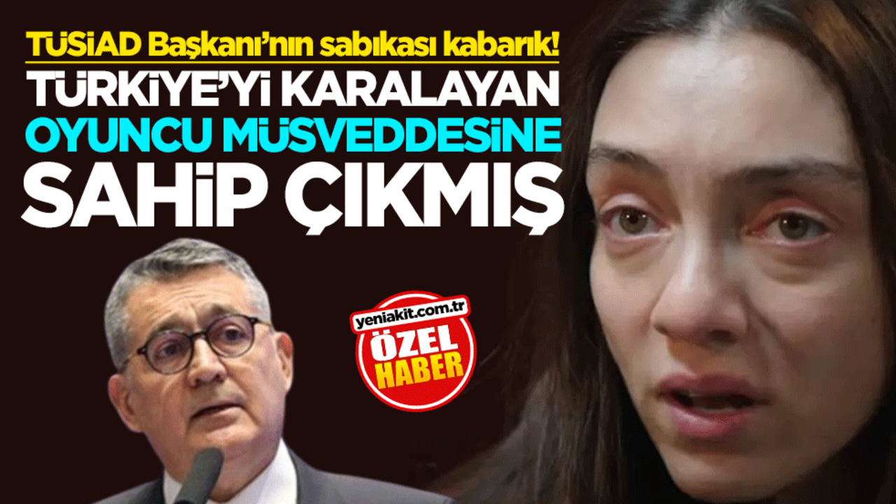 TÜSİAD Başkanı’nın sabıkası kabarık! Türkiye’yi karalayan oyuncu müsveddesine de sahip çıkmış