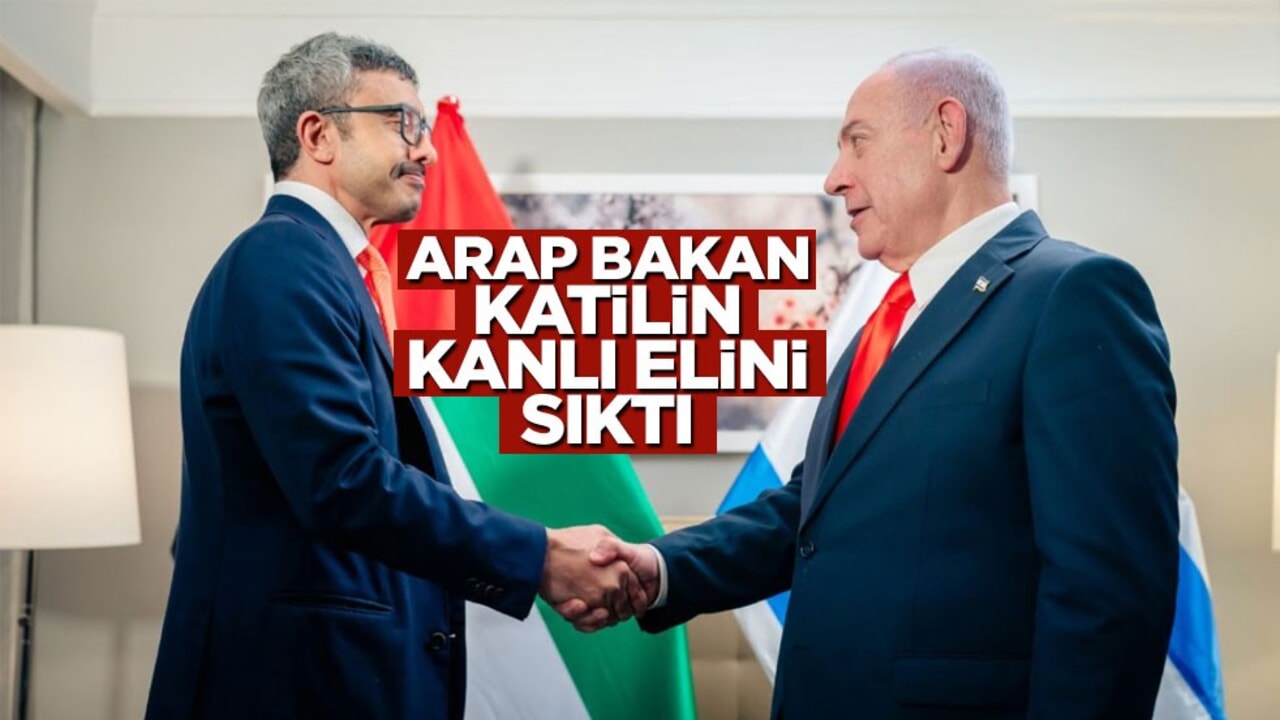 Tüyler ürperten görüntü… Arap Bakan Netanyahu’nun kanlı elini sıktı!