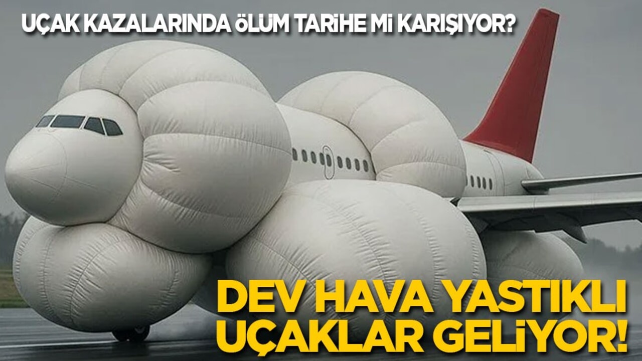 Uçak kazalarında ölüm tarihe mi karışıyor? Dev hava yastıklı uçaklar geliyor