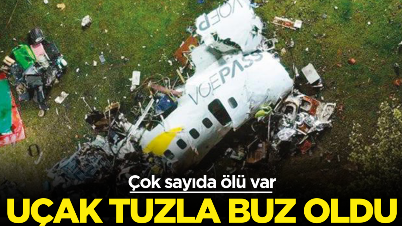 Uçak tuzla buz oldu! Çok sayıda ölü var
