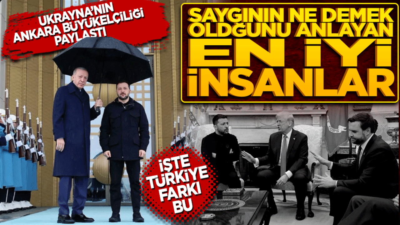 Ukrayna'nın Ankara Büyükelçiliği paylaştı! Saygının ne demek olduğunu en iyi anlayan insanlar