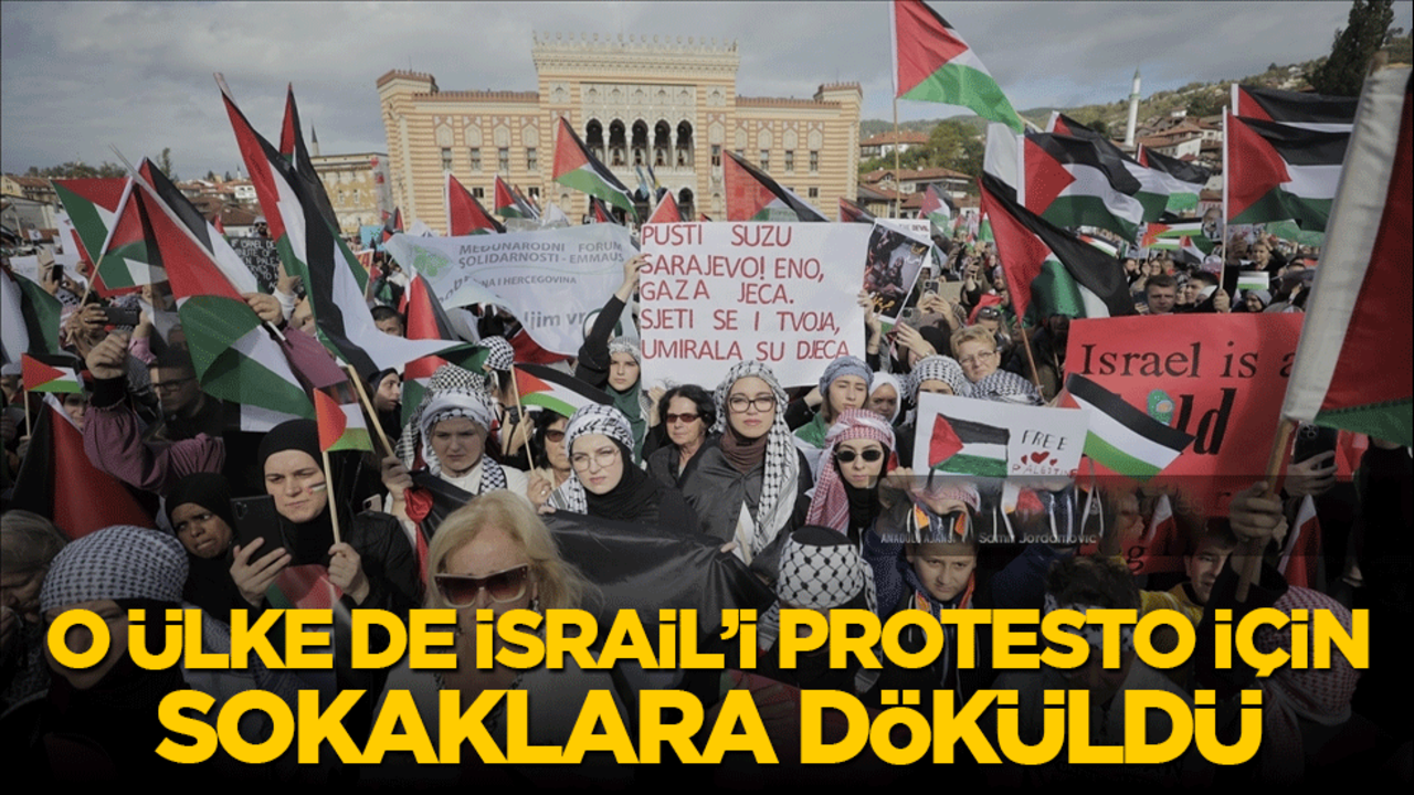 Ülkede yüzlerce kişi İsrail'in Gazze'de 1 yıldır süren soykırımını protesto etti