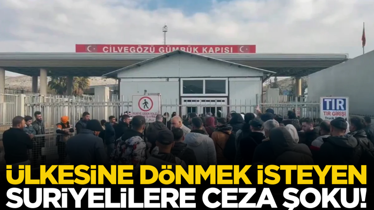Ülkesine dönmek isteyen Suriyelilere ceza şoku