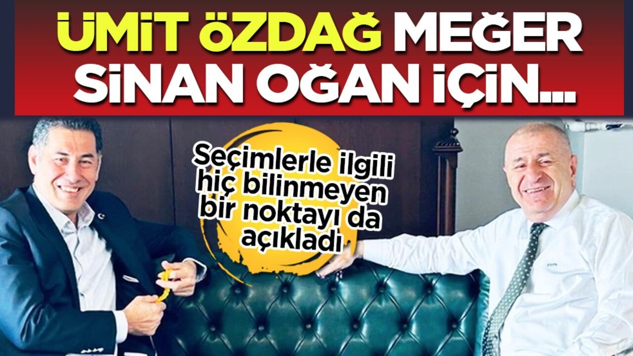 Ümit Özdağ meğer Sinan Oğan için bakın ne yapmış... Çok büyük bir günahı var