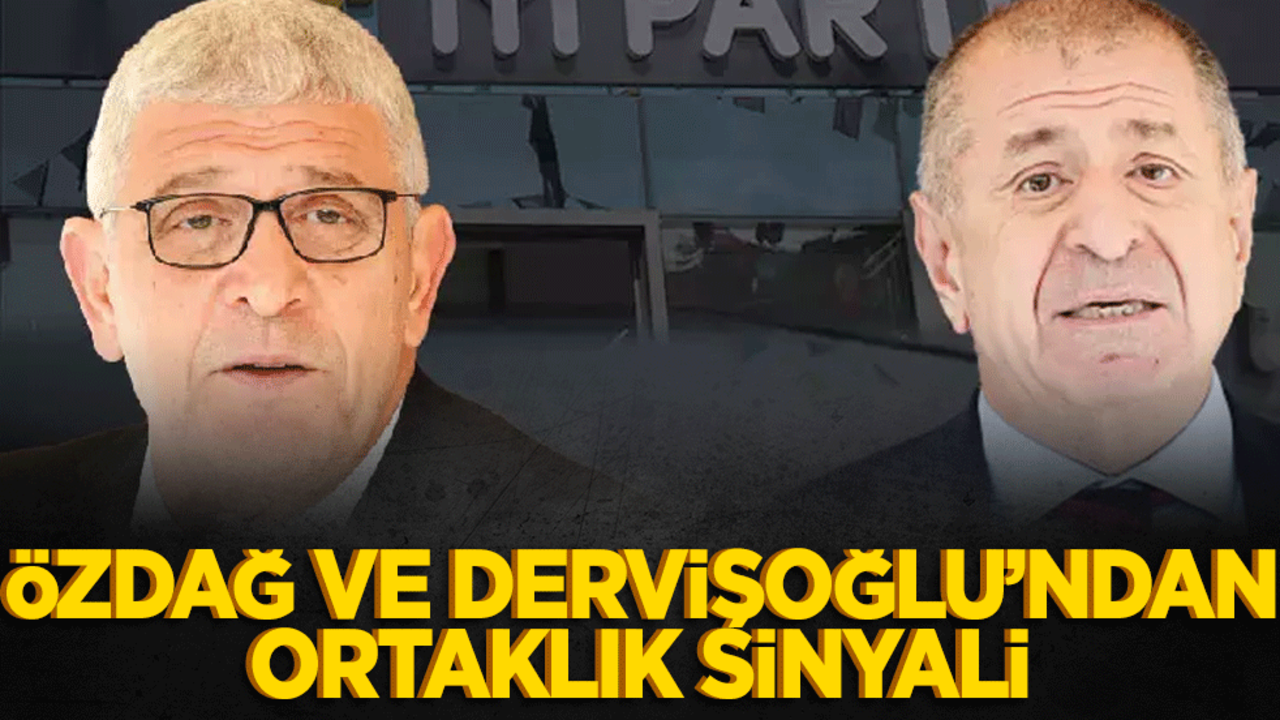 Ümit Özdağ ve Müsavat Dervişoğlu’ndan kritik görüşme! Ortaklık sinyali verdiler