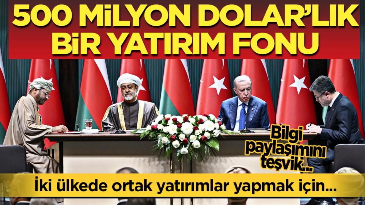 Umman Yatırım Otoritesi ve OYAK 500 milyon dolarlık ortak yatırım fonu kuruyor