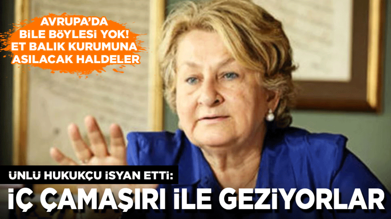 Ünlü Hukukçu gördüklerine isyan etti: Avrupa’da bile böylesi yok! Gençlerimiz iç çamaşırıyla dolaşıyor. Et Balık Kurumuna asılacak haldeler
